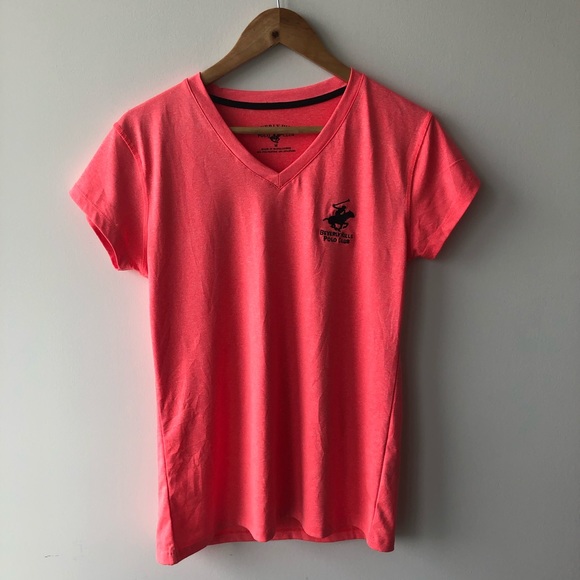 Beverly Hills Polo Club Neon Pink Tee Shirt - Picture 1 of 4